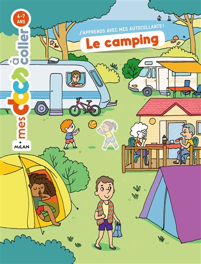 Le camping : autocollants