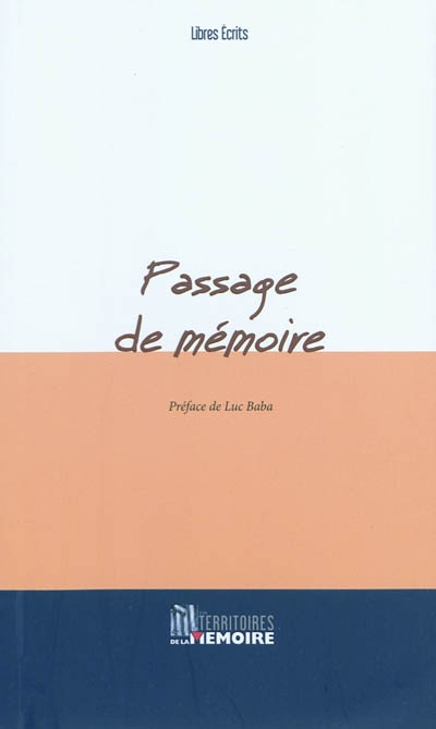 Passage de mémoire